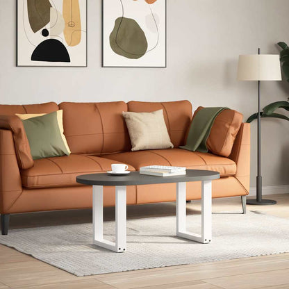 Couchtischbeine U-Form 2 Stk. Weiß 38x(42-43) cm Stahl