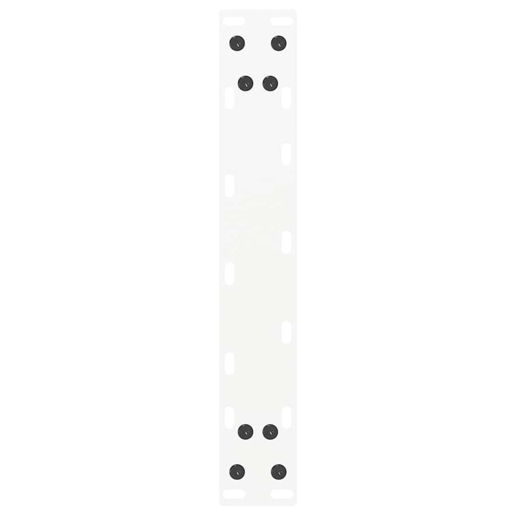Couchtischbeine U-Form 2 Stk. Weiß 38x(42-43) cm Stahl