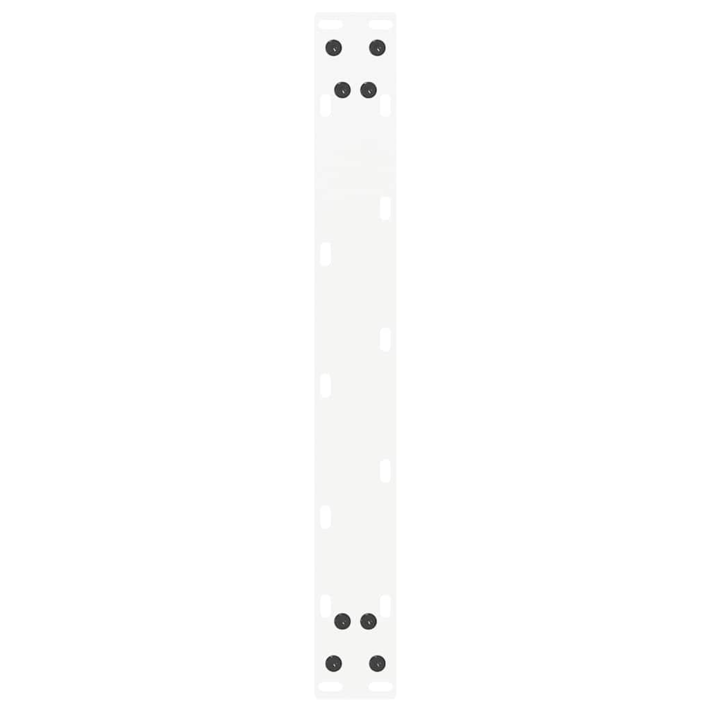 Couchtischbeine U-Form 2 Stk. Weiß 50x(42-43) cm Stahl
