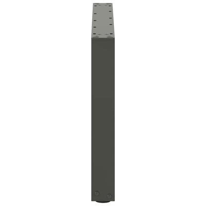 Couchtischbeine U-Form 2 Stk. Anthrazit 60x(42-43) cm Stahl