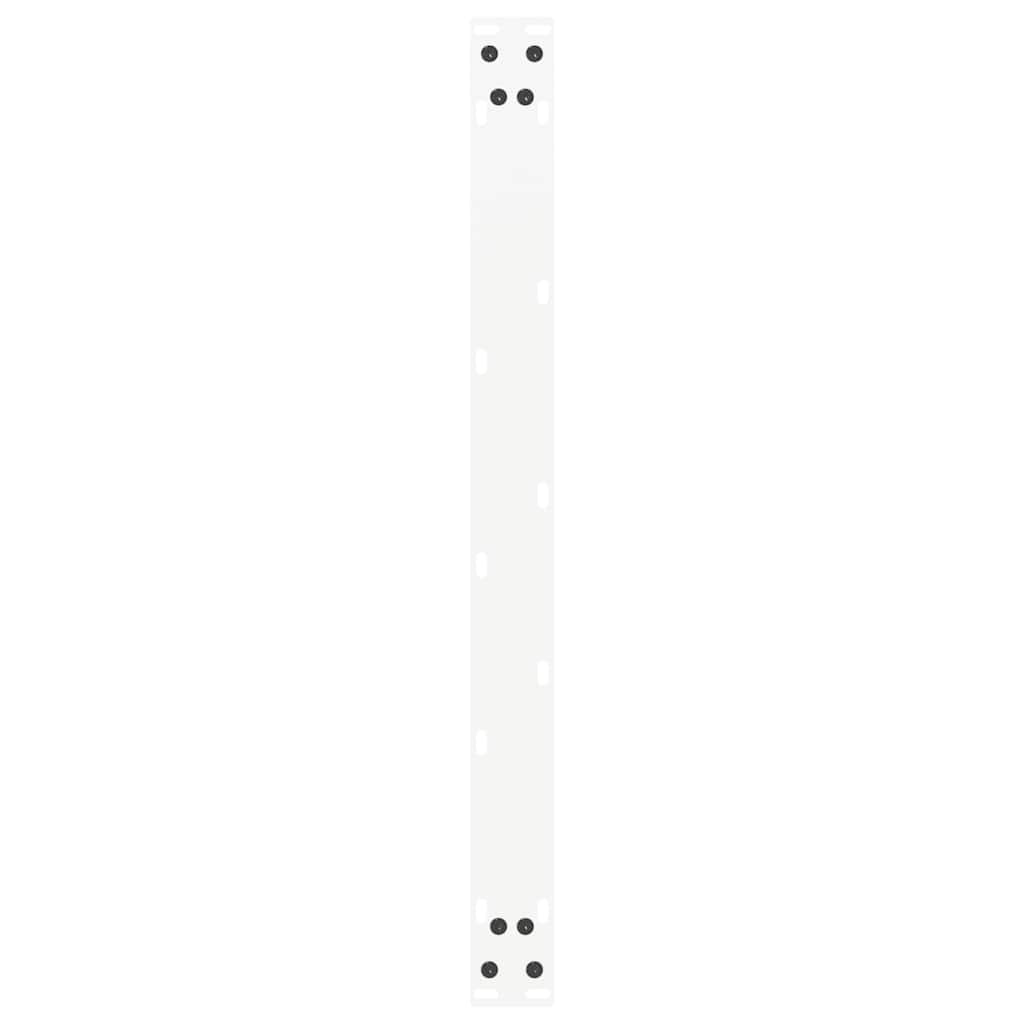 Pieds de table basse en U, 2 pièces, blanc, 70 x 42-43 cm, acier