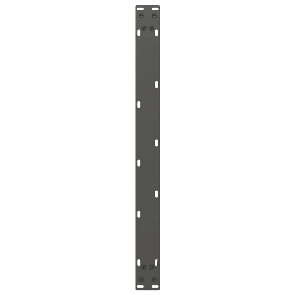 Pieds de table basse en U, 2 pièces, anthracite, 70 x (42-43) cm, acier