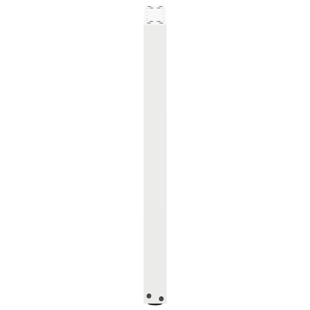 Konsolentischbeine U-Form 2 Stk. Weiß 28x(72-73) cm Stahl