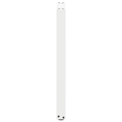 Konsolentischbeine U-Form 2 Stk. Weiß 28x(72-73) cm Stahl