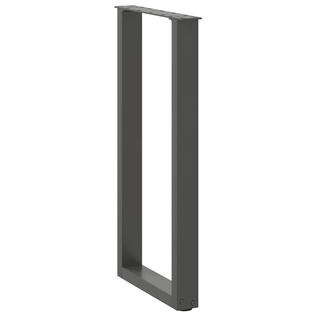 Konsolentischbeine U-Form 2 Stk. Anthrazit 28x(72-73) cm Stahl