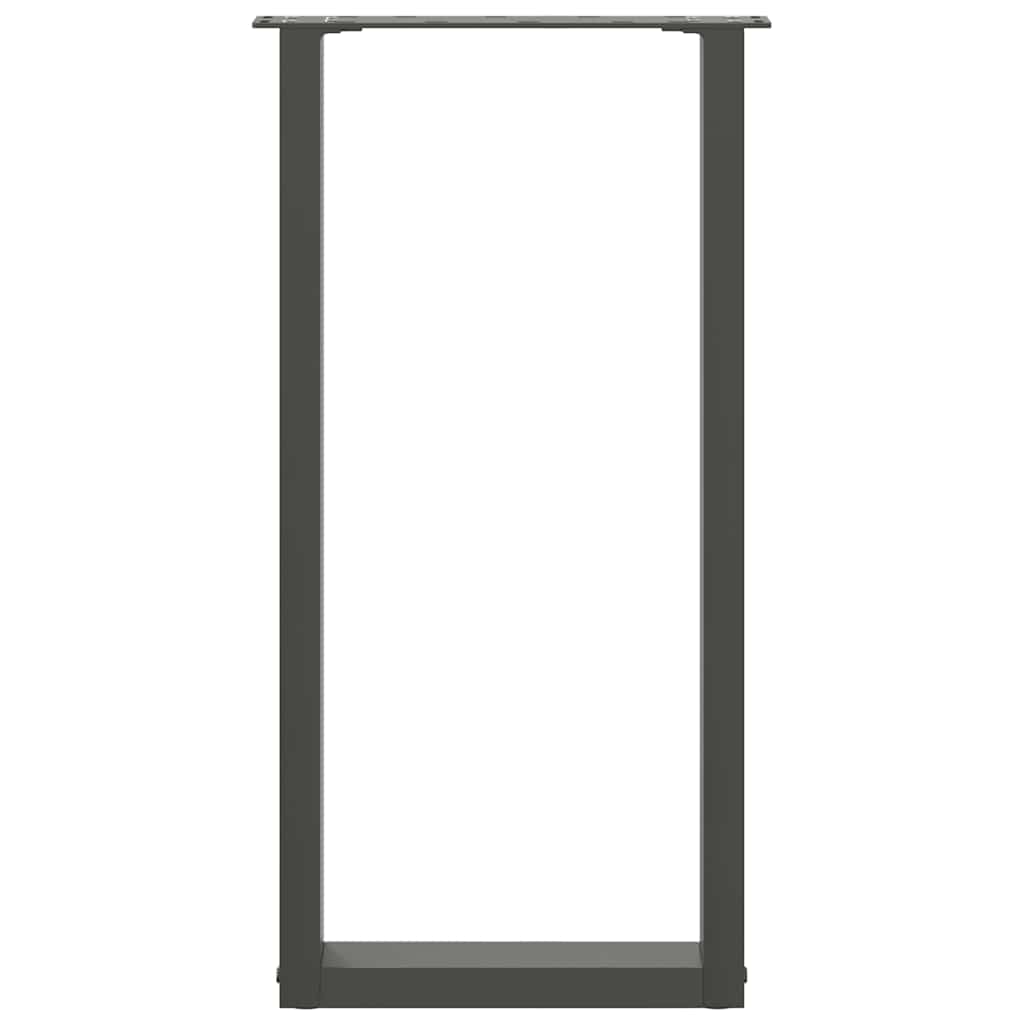 Konsolentischbeine U-Form 2 Stk. Anthrazit 28x(72-73) cm Stahl