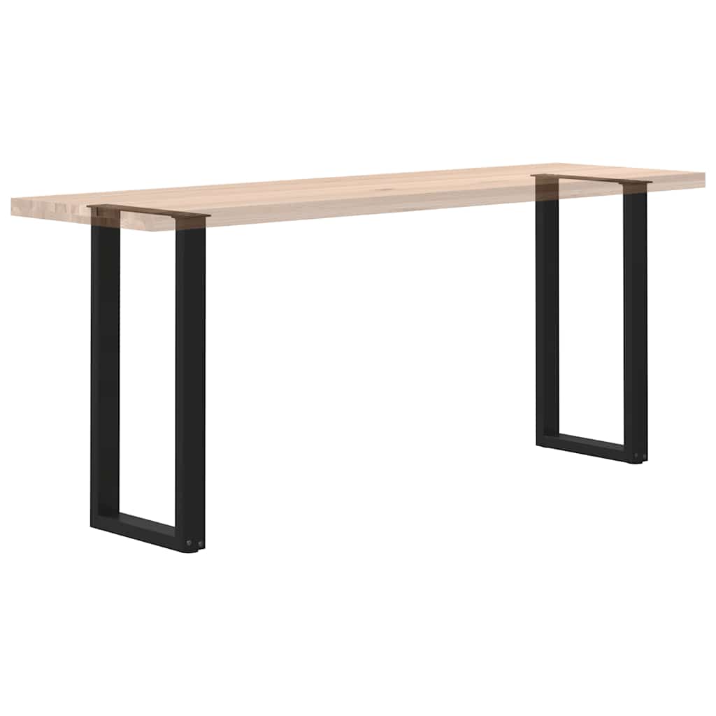 Konsolentischbeine U-Form 2 Stk. Schwarz 38x(72-73) cm Stahl