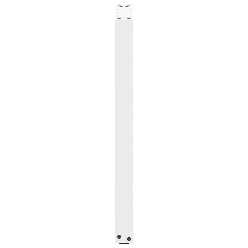Konsolentischbeine U-Form 2 Stk. Weiß 38x(72-73) cm Stahl