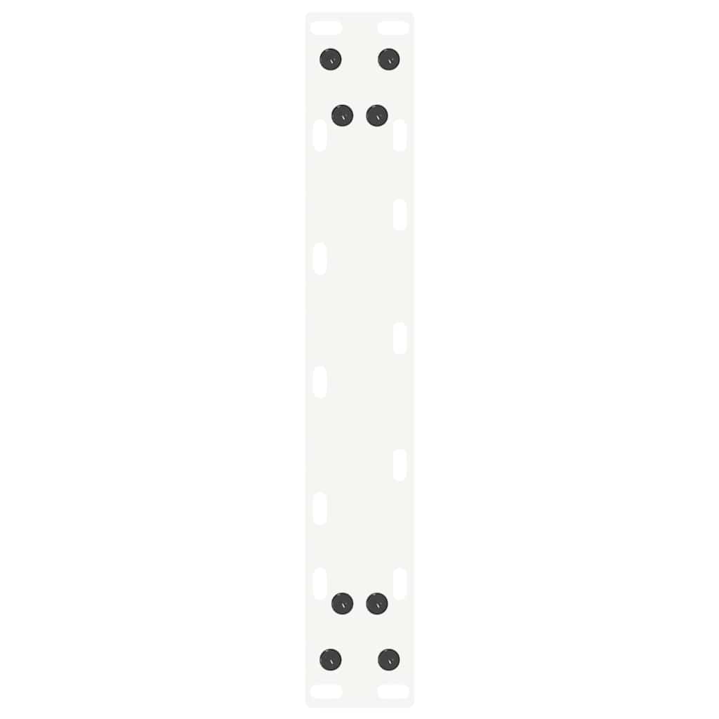 Konsolentischbeine U-Form 2 Stk. Weiß 38x(72-73) cm Stahl