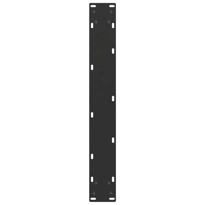 Esstischbeine U-Form 2 Stk. Schwarz 70x(72-73) cm Stahl