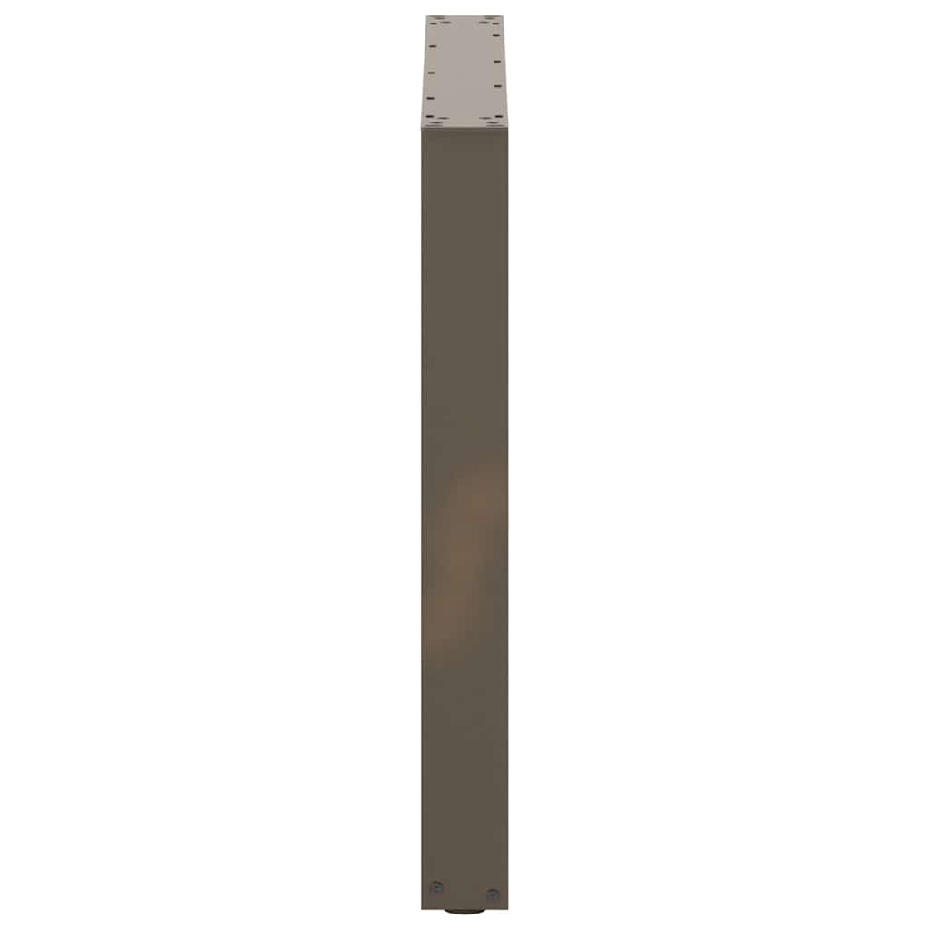 Esstischbeine U-Form 2 Stk. Naturstahl 90x(72-73) cm Stahl
