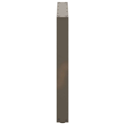 Esstischbeine U-Form 2 Stk. Naturstahl 90x(72-73) cm Stahl