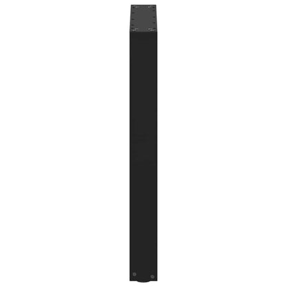 Esstischbeine U-Form 3 Stk. Schwarz 70x(72-73) cm Stahl