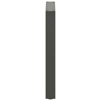 Esstischbeine U-Form 3 Stk. Anthrazit 70x(72-73) cm Stahl