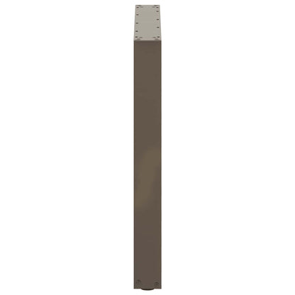 Esstischbeine U-Form 3 Stk. Naturstahl 90x(72-73) cm Stahl