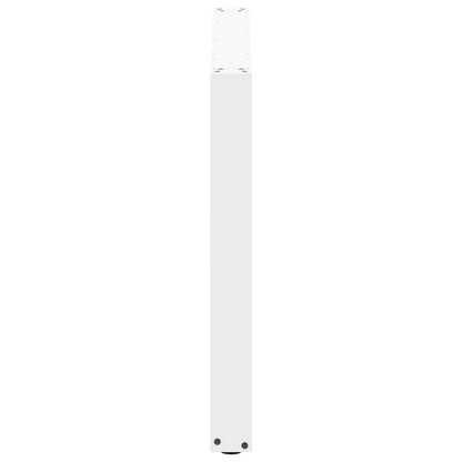 Esstischbeine U-Form 3 Stk. Weiß 100x(72-73) cm Stahl