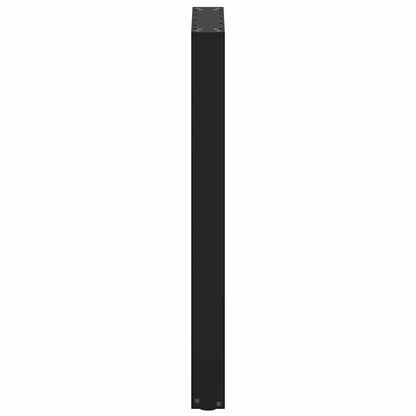 Bartischbeine U-Form 2 Stk. Schwarz 40x(90-91) cm Stahl
