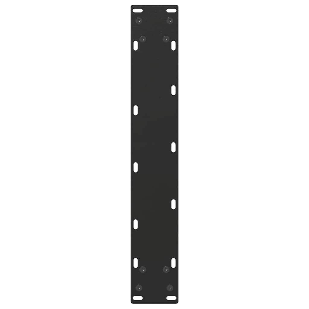 Bartischbeine U-Form 2 Stk. Schwarz 40x(90-91) cm Stahl