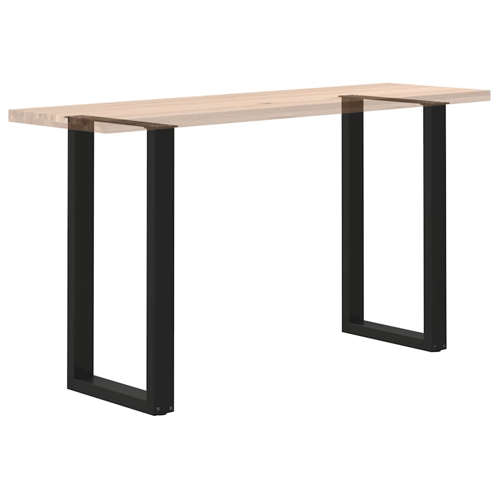 Bartischbeine U-Form 2 Stk. Schwarz 40x(90-91) cm Stahl