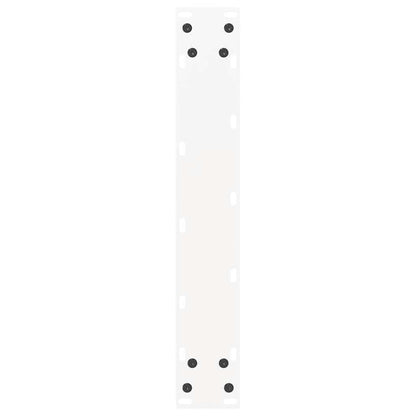 Bartischbeine U-Form 2 Stk. Weiß 40x(90-91) cm Stahl
