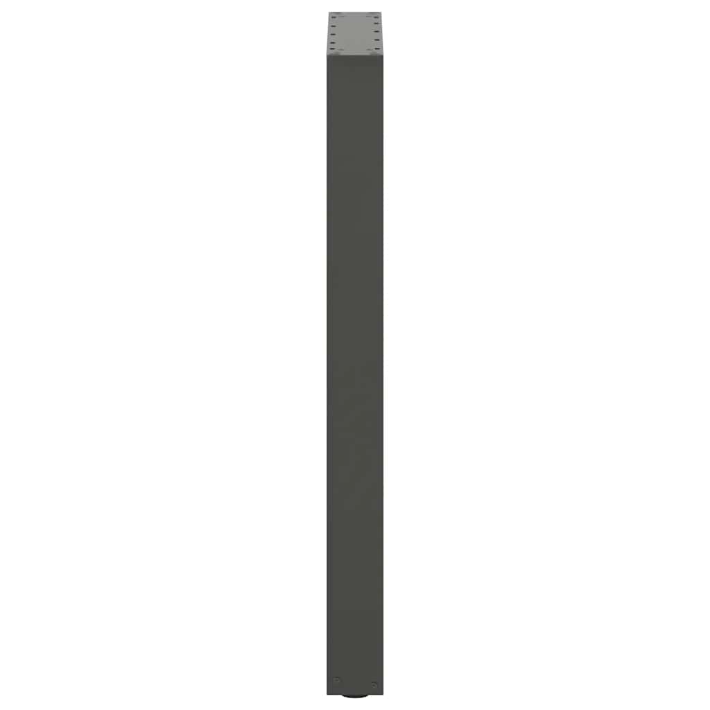Bartischbeine U-Form 2 Stk. Anthrazit 40x(90-91) cm Stahl