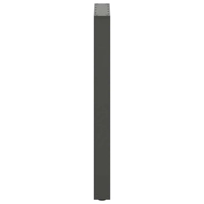 Bartischbeine U-Form 2 Stk. Anthrazit 40x(90-91) cm Stahl