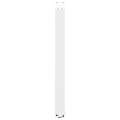Bartischbeine U-Form 2 Stk. Weiß 50x(90-91) cm Stahl
