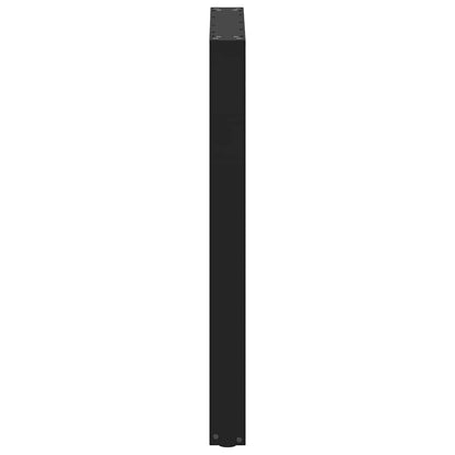 Bartischbeine U-Form 2 Stk. Schwarz 60x(90-91) cm Stahl