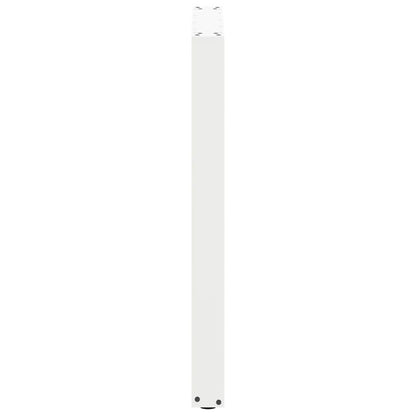 Bartischbeine U-Form 2 Stk. Weiß 60x(90-91) cm Stahl