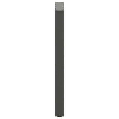 Bartischbeine U-Form 2 Stk. Anthrazit 60x(90-91) cm Stahl