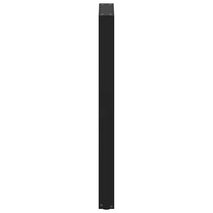 Bartischbeine U-Form 2 Stk. Schwarz 40x(100-101) cm Stahl
