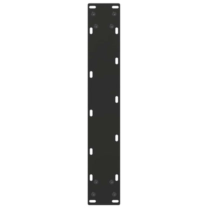 Bartischbeine U-Form 2 Stk. Schwarz 40x(100-101) cm Stahl