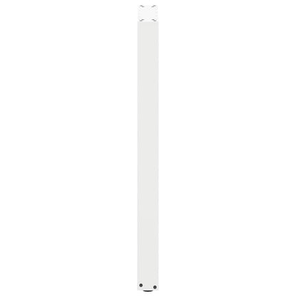 Bartischbeine U-Form 2 Stk. Weiß 40x(100-101) cm Stahl