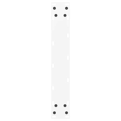 Bartischbeine U-Form 2 Stk. Weiß 40x(100-101) cm Stahl