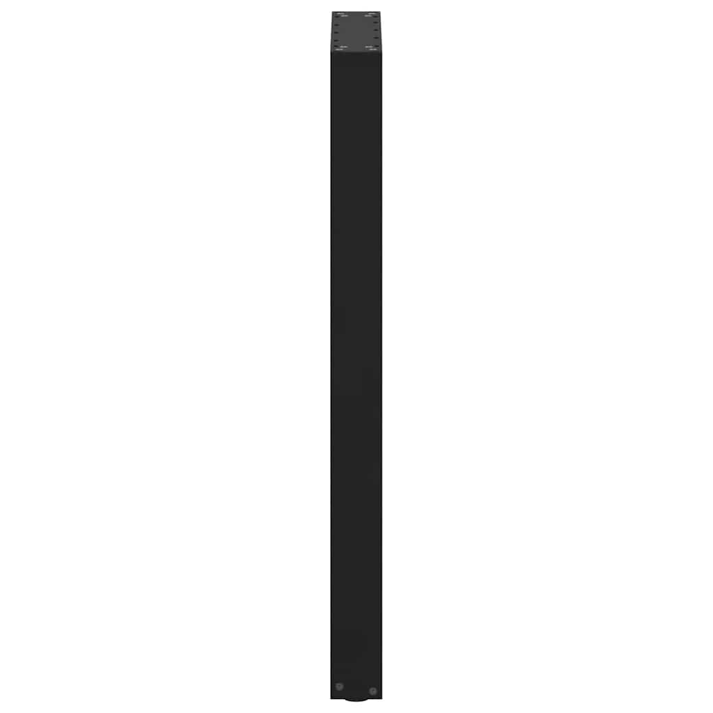 Bartischbeine U-Form 2 Stk. Schwarz 50x(100-101) cm Stahl