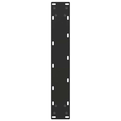 Bartischbeine U-Form 2 Stk. Schwarz 50x(100-101) cm Stahl