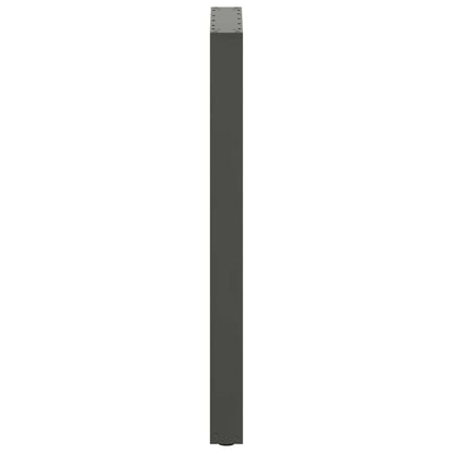 Bartischbeine U-Form 2 Stk. Anthrazit 50x(100-101) cm Stahl