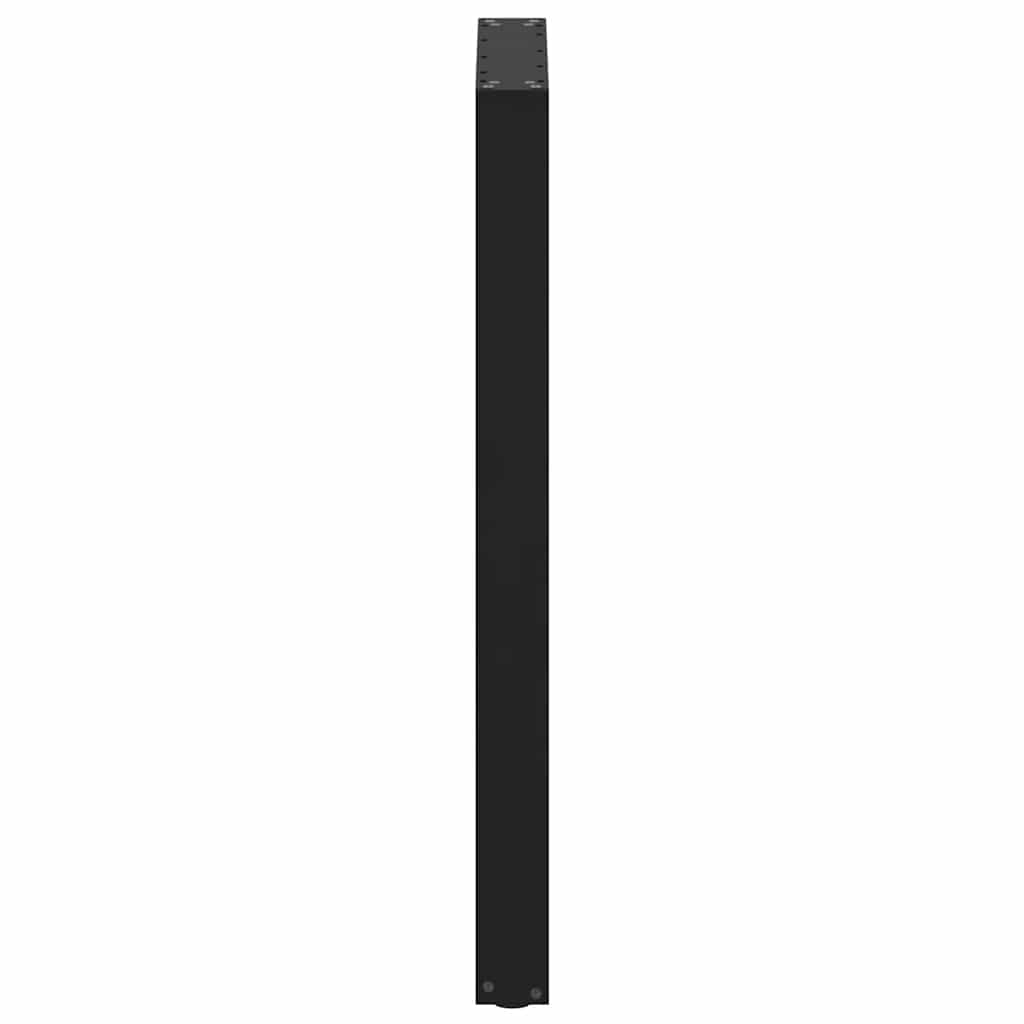 Bartischbeine U-Form 2 Stk. Schwarz 60x(100-101) cm Stahl