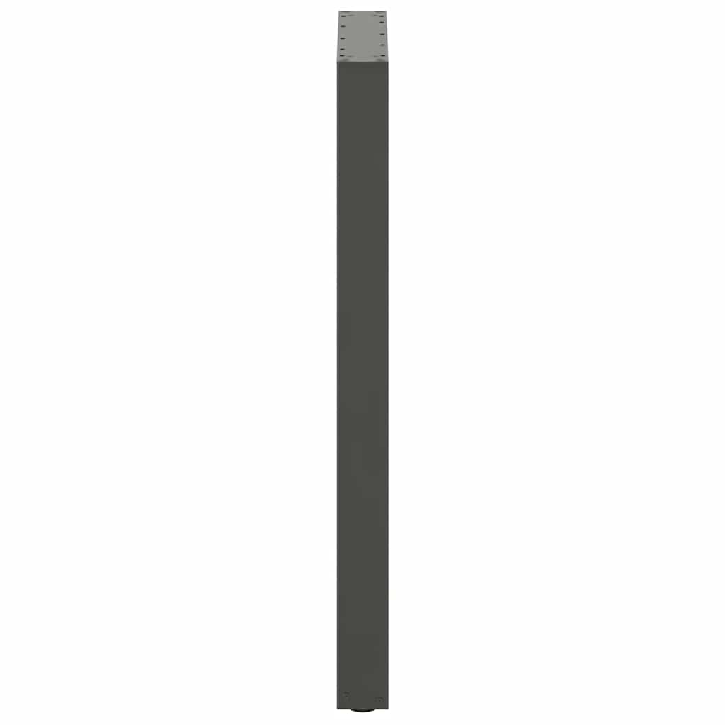 Bartischbeine U-Form 2 Stk. Anthrazit 60x(100-101) cm Stahl