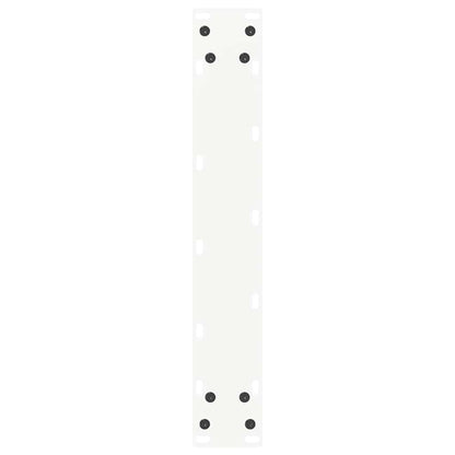 Bartischbeine U-Form 2 Stk. Weiß 40x(110-111) cm Stahl