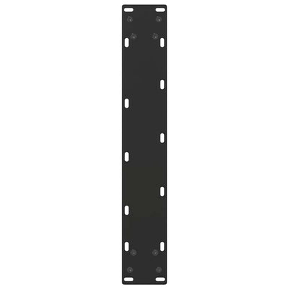 Bartischbeine U-Form 2 Stk. Schwarz 50x(110-111) cm Stahl