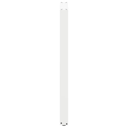 Bartischbeine U-Form 2 Stk. Weiß 60x(110-111) cm Stahl