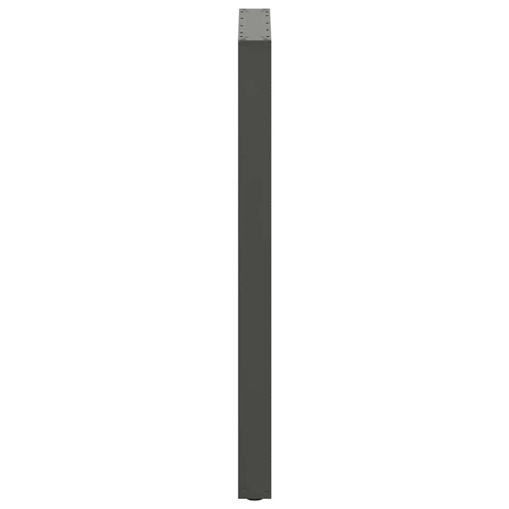Bartischbeine U-Form 2 Stk. Anthrazit 60x(110-111) cm Stahl