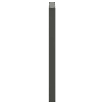 Bartischbeine U-Form 2 Stk. Anthrazit 60x(110-111) cm Stahl