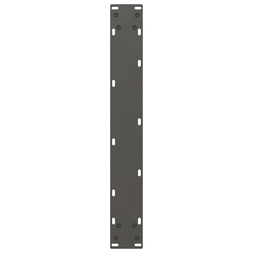 Bartischbeine U-Form 2 Stk. Anthrazit 60x(110-111) cm Stahl