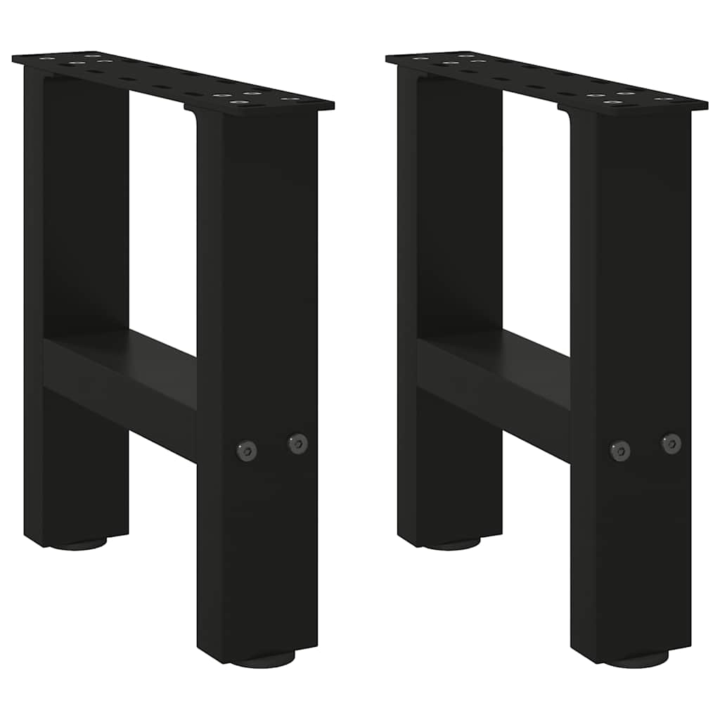 Coffee table legs black 2 pcs. 40x(30-31) cm steel
