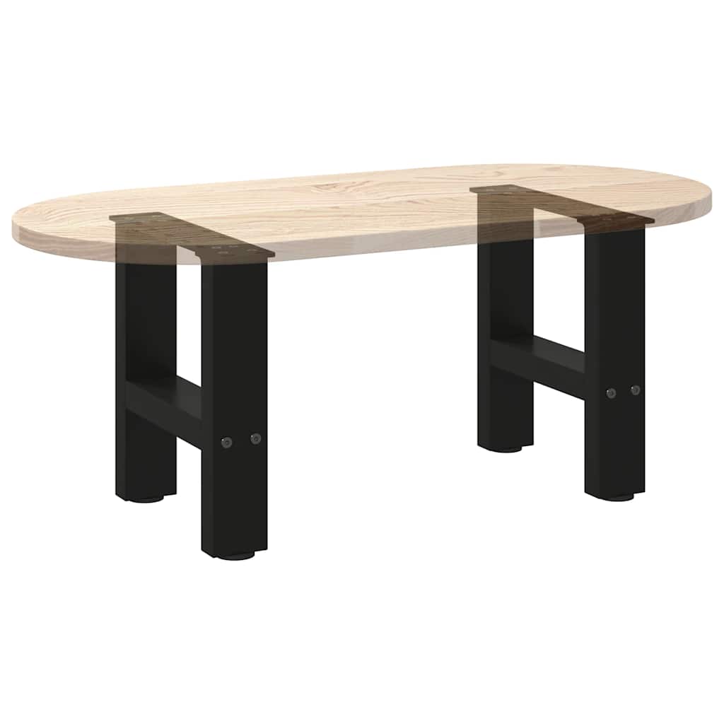 Coffee table legs black 2 pcs. 40x(30-31) cm steel