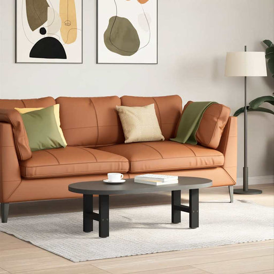 Pieds de table basse noirs, 2 pièces, 40 x (30-31) cm, acier