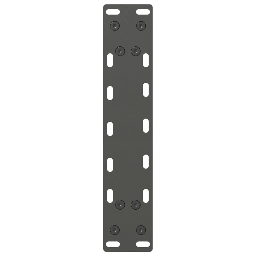 Pieds de table basse anthracite 2 pièces 40x(30-31) cm acier
