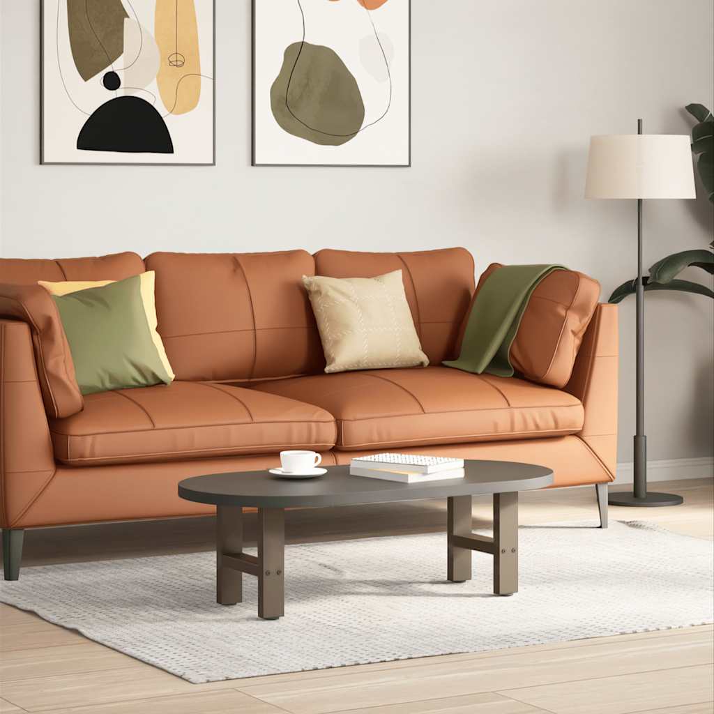 Pieds de table basse en acier naturel, 2 pièces, 40 x 30-31 cm